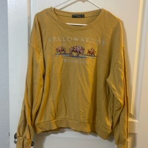Long sleeve light weight sweatshirt